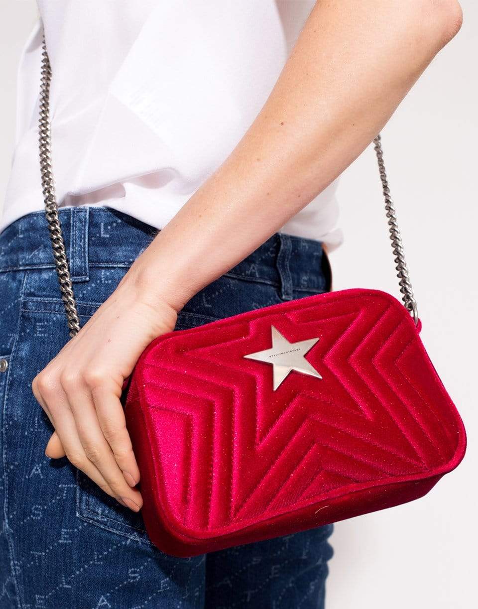 STELLA MCCARTNEY-Stella Star Mini Shoulder Bag-FUXIA