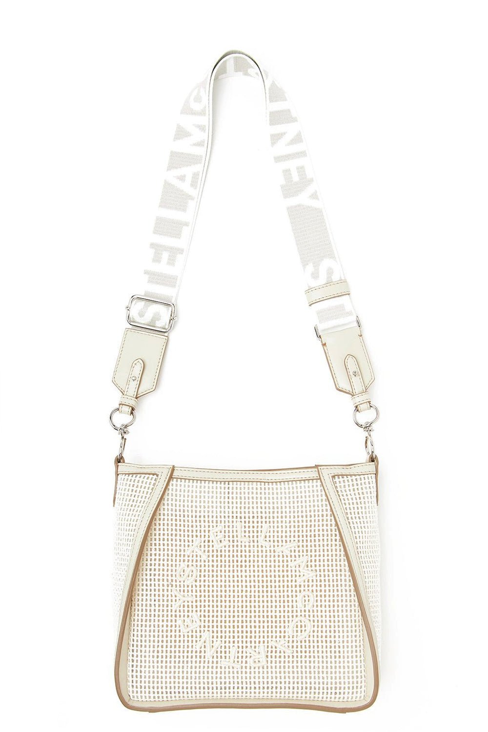 STELLA MCCARTNEY-Mini Embroidered Mesh Crossbody-MAGNOLIA