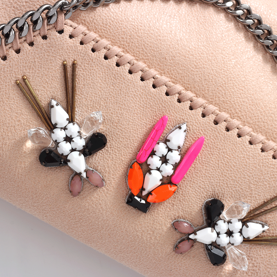 STELLA MCCARTNEY-Falabella Embellished Crossbody-POWDER