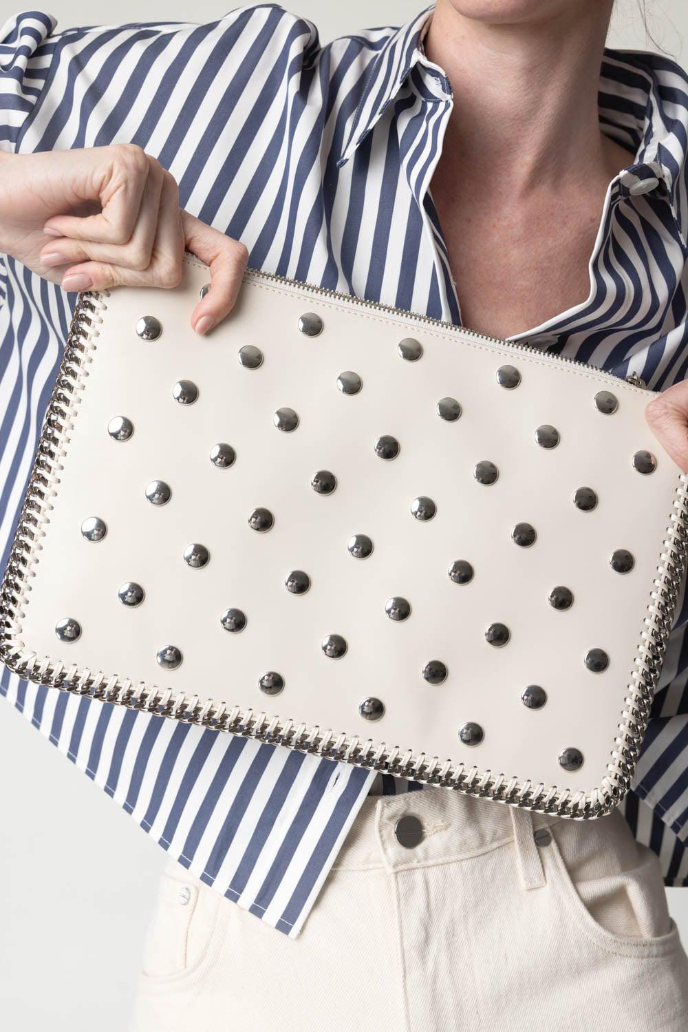 STELLA MCCARTNEY-All Over Studded Alter Mat - White-PURE WHT