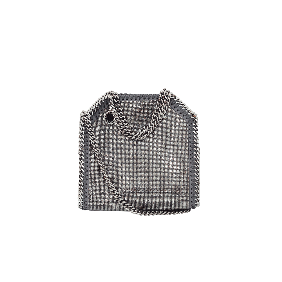 STELLA MCCARTNEY-Tiny Bella Metallic Bag-RUTHENIU