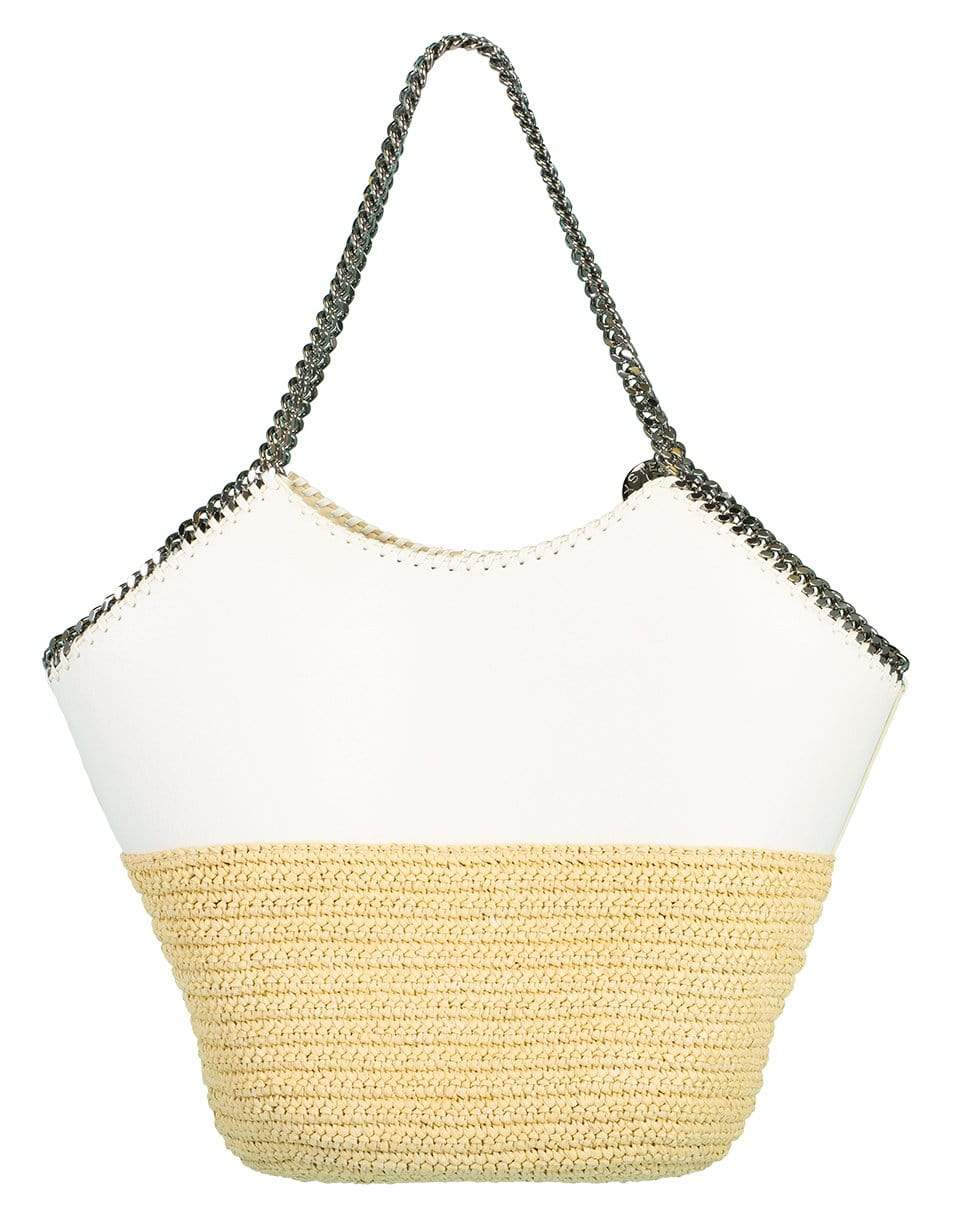 STELLA MCCARTNEY-Large Half & Half Tote Bag-CHALK
