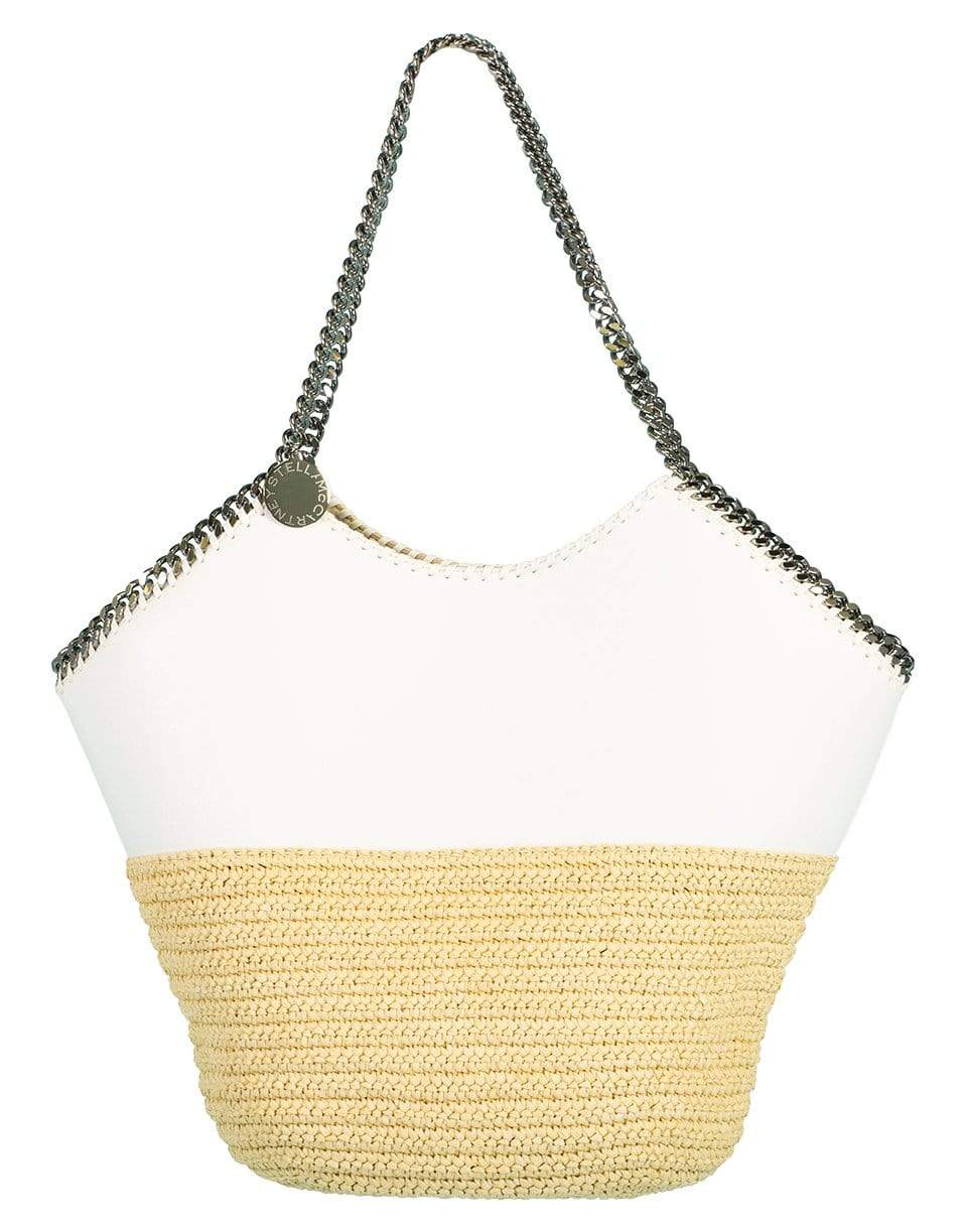 STELLA MCCARTNEY-Large Half & Half Tote Bag-CHALK