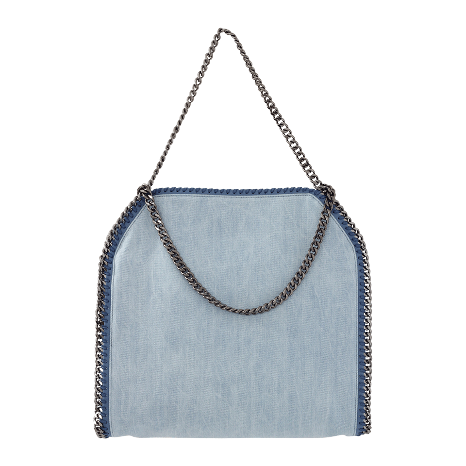 STELLA MCCARTNEY-Falabella Embroidered Tote-DENIM