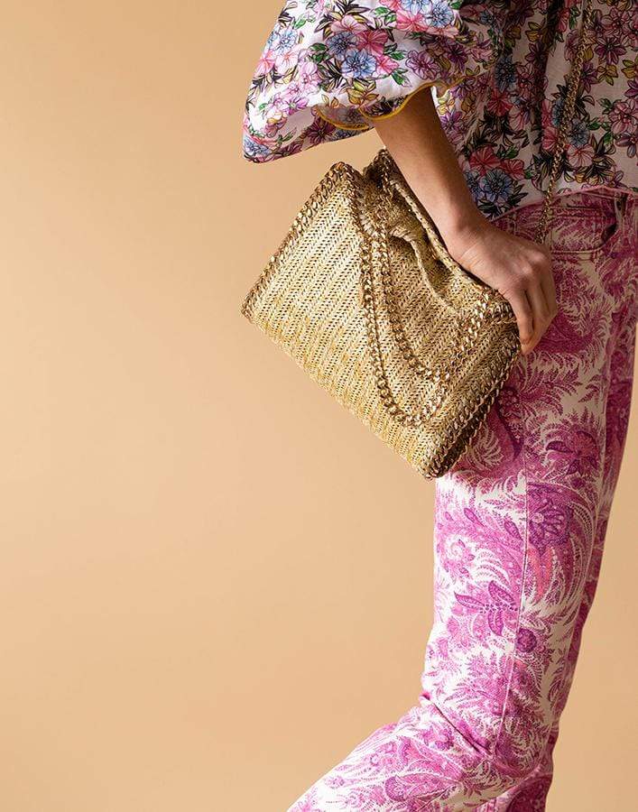 STELLA MCCARTNEY-Gold Mini Tote-GOLD