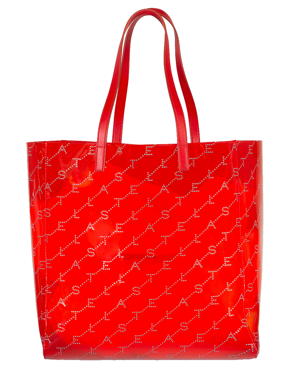 STELLA MCCARTNEY-Red Medium Stella Tote-RED