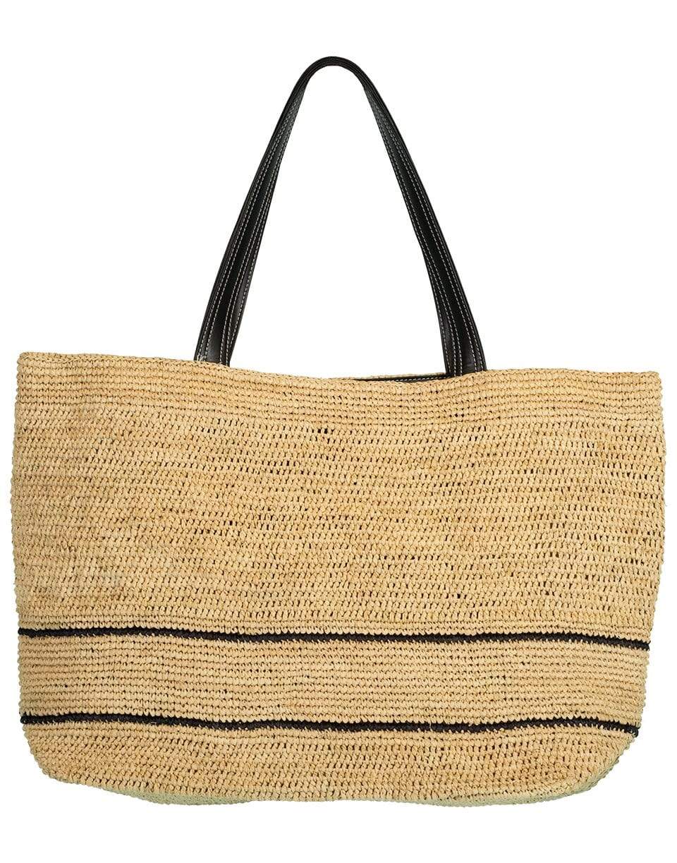 STELLA MCCARTNEY-Medium Raffia Natural Tote-SAND