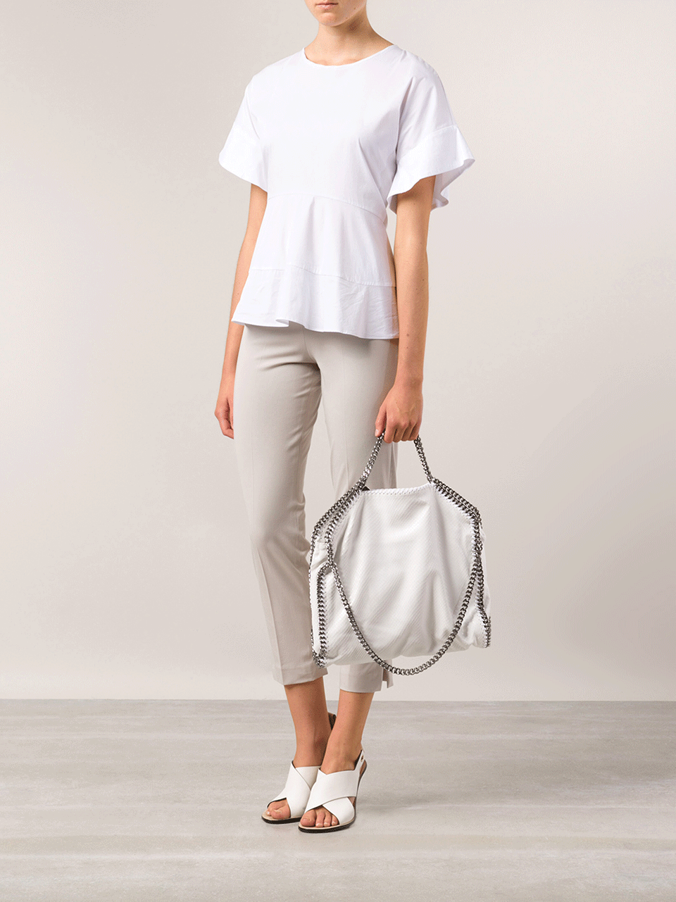 STELLA MCCARTNEY-Small Tote-WHITE