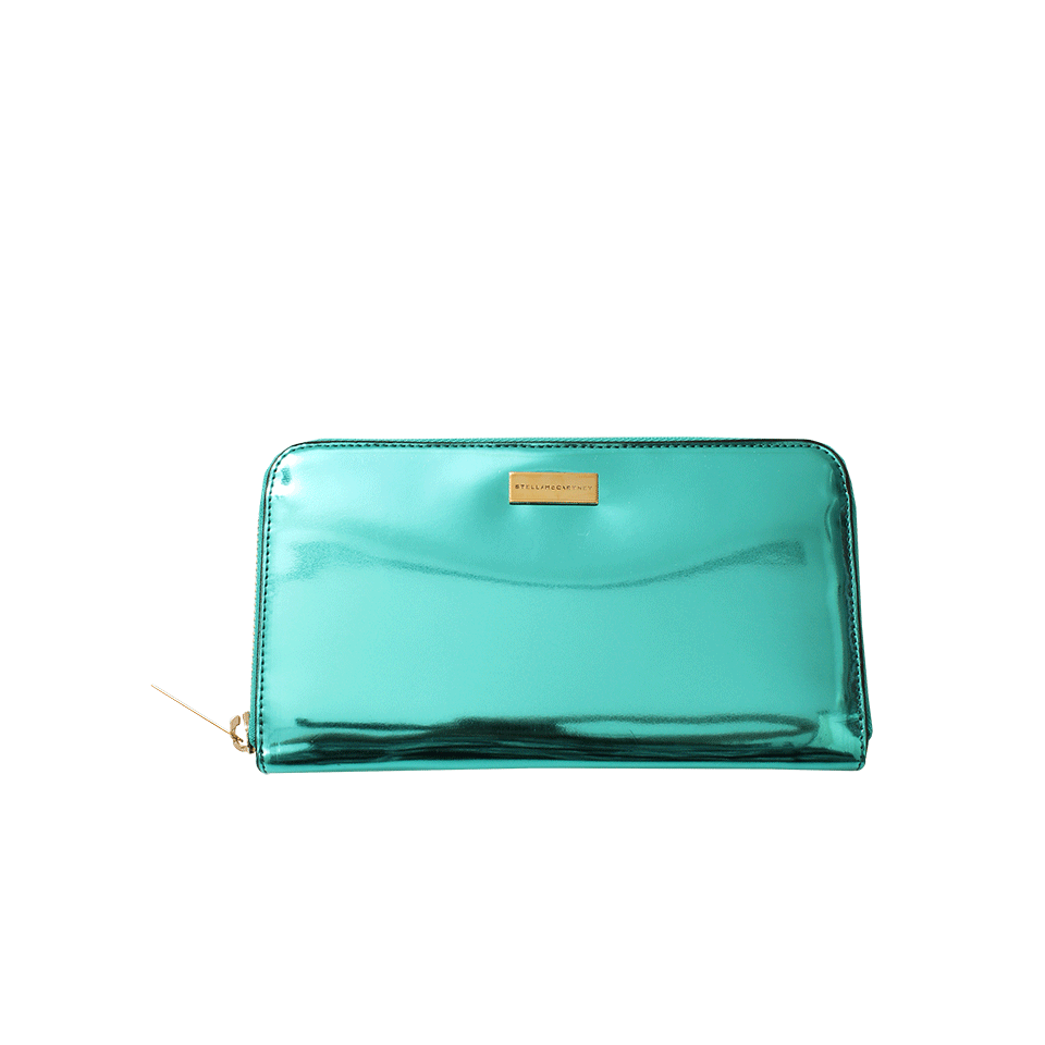 STELLA MCCARTNEY-Zip Around Wallet-EMERALD