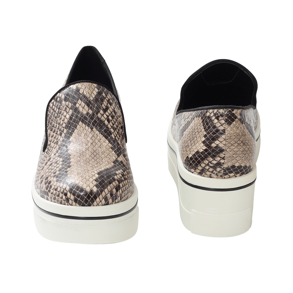STELLA MCCARTNEY-Snake-Embossed Platform Slide-