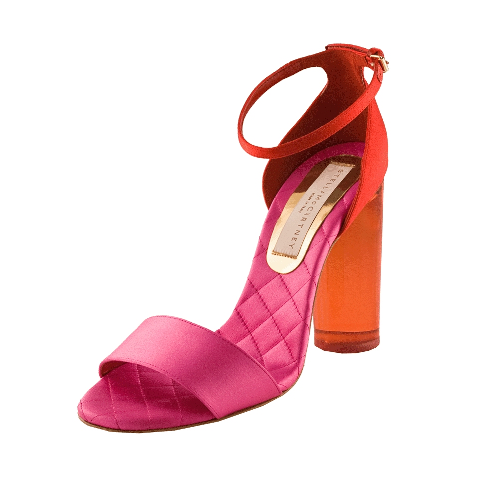 STELLA MCCARTNEY-Lucite-Heel Open Sandal-
