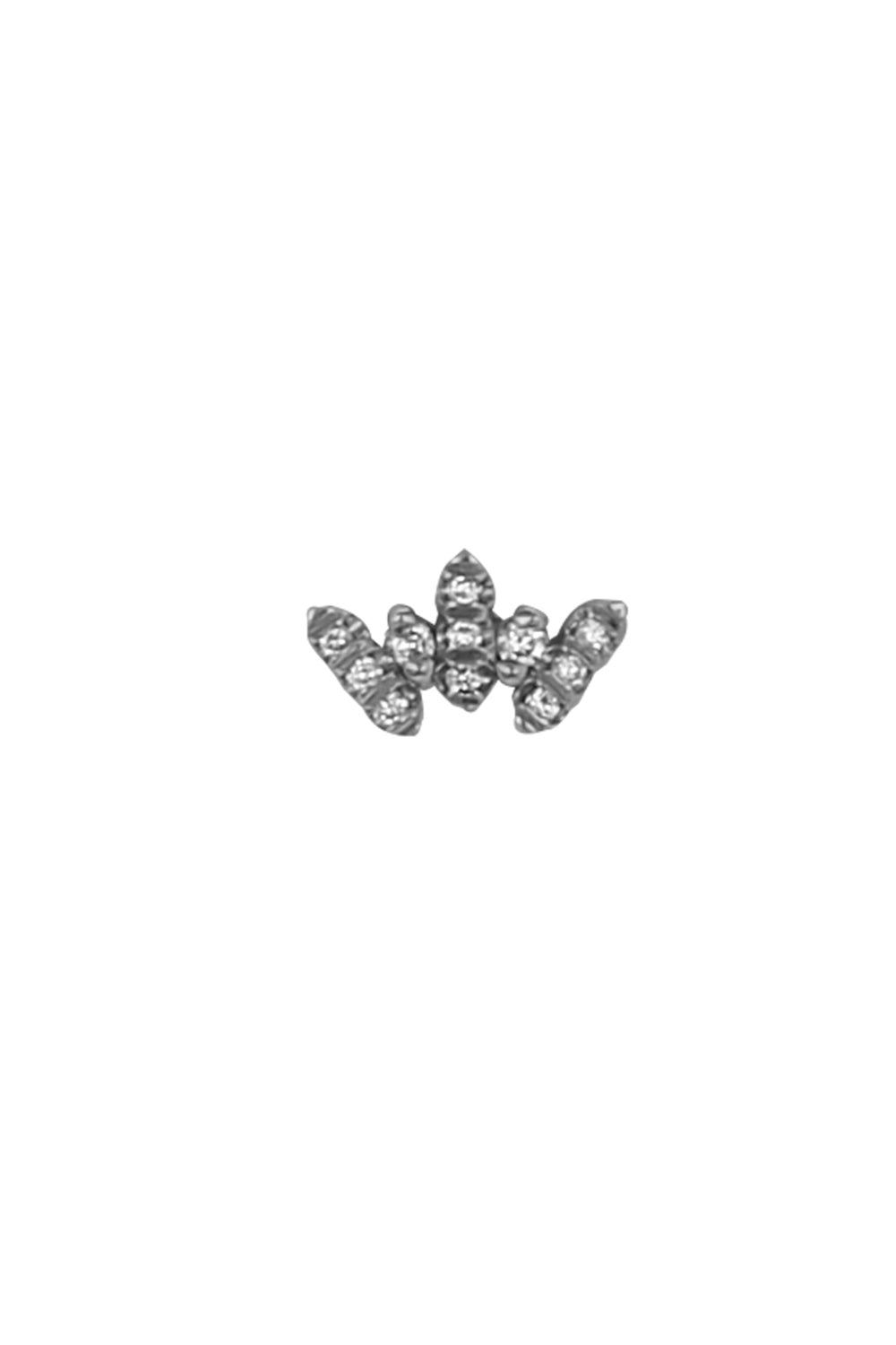 Diamond Royals Ear End-WHITE GOLD-JEWELRYFINE JEWELPIERCING-STEPHANIE ANDERS XO
