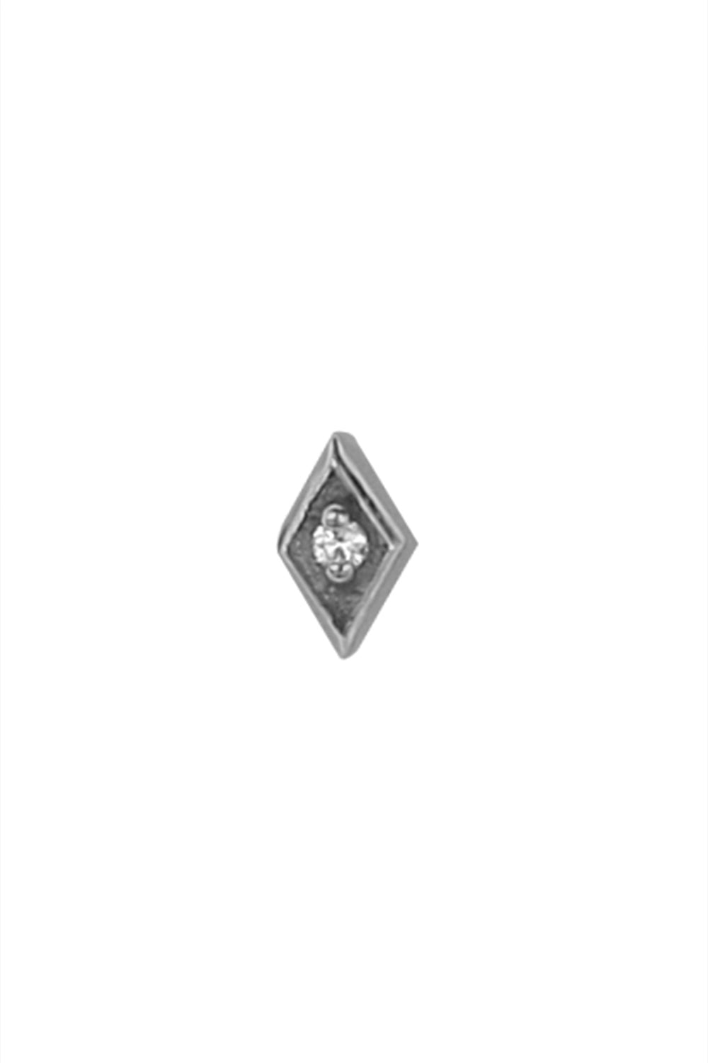 Sunken Diamond Earring-WHITE GOLD-JEWELRYFINE JEWELPIERCING-STEPHANIE ANDERS XO