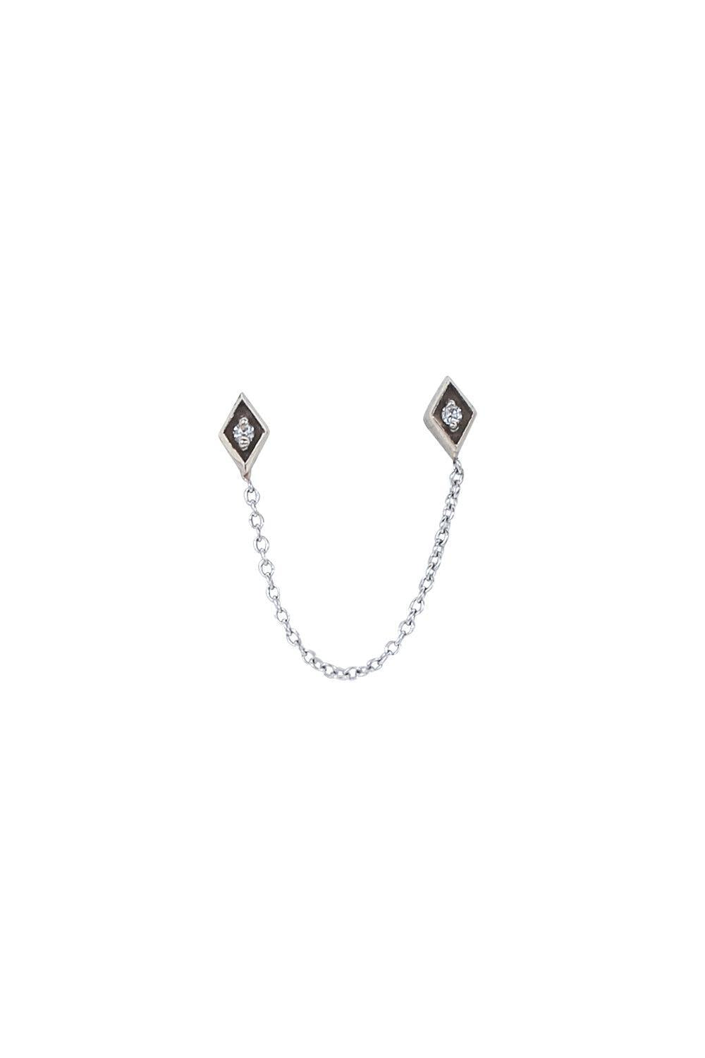 Two Sunken Hexagon Piercing-WHITE GOLD-JEWELRYFINE JEWELPIERCING-STEPHANIE ANDERS XO