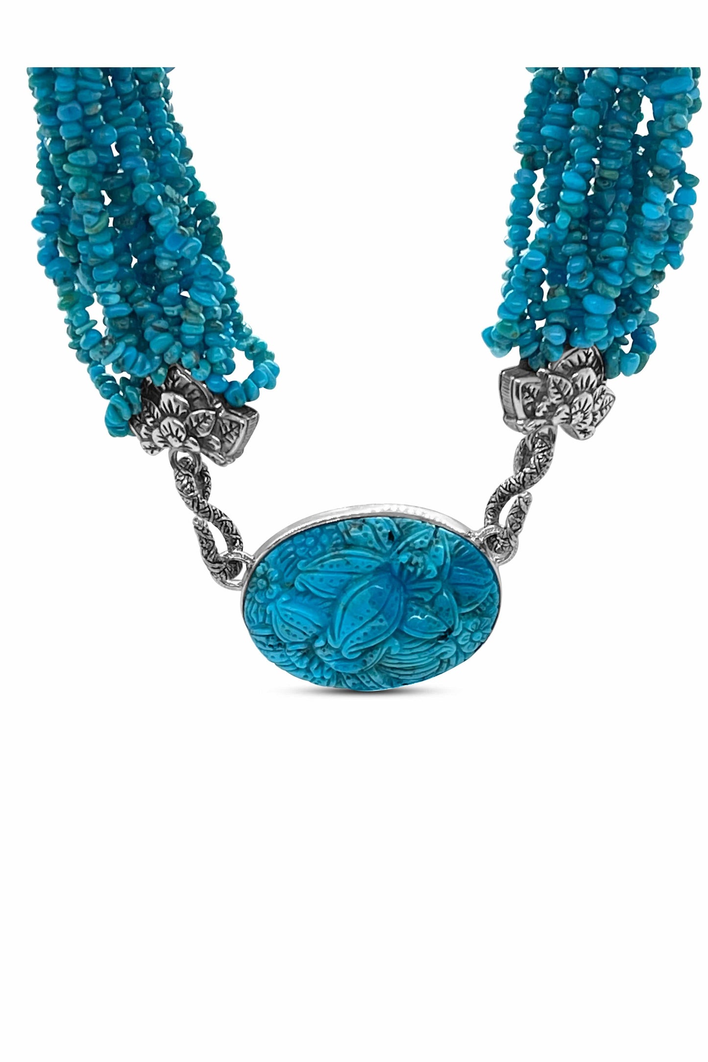 STEPHEN DWECK-American Turquoise Necklace-SILVER