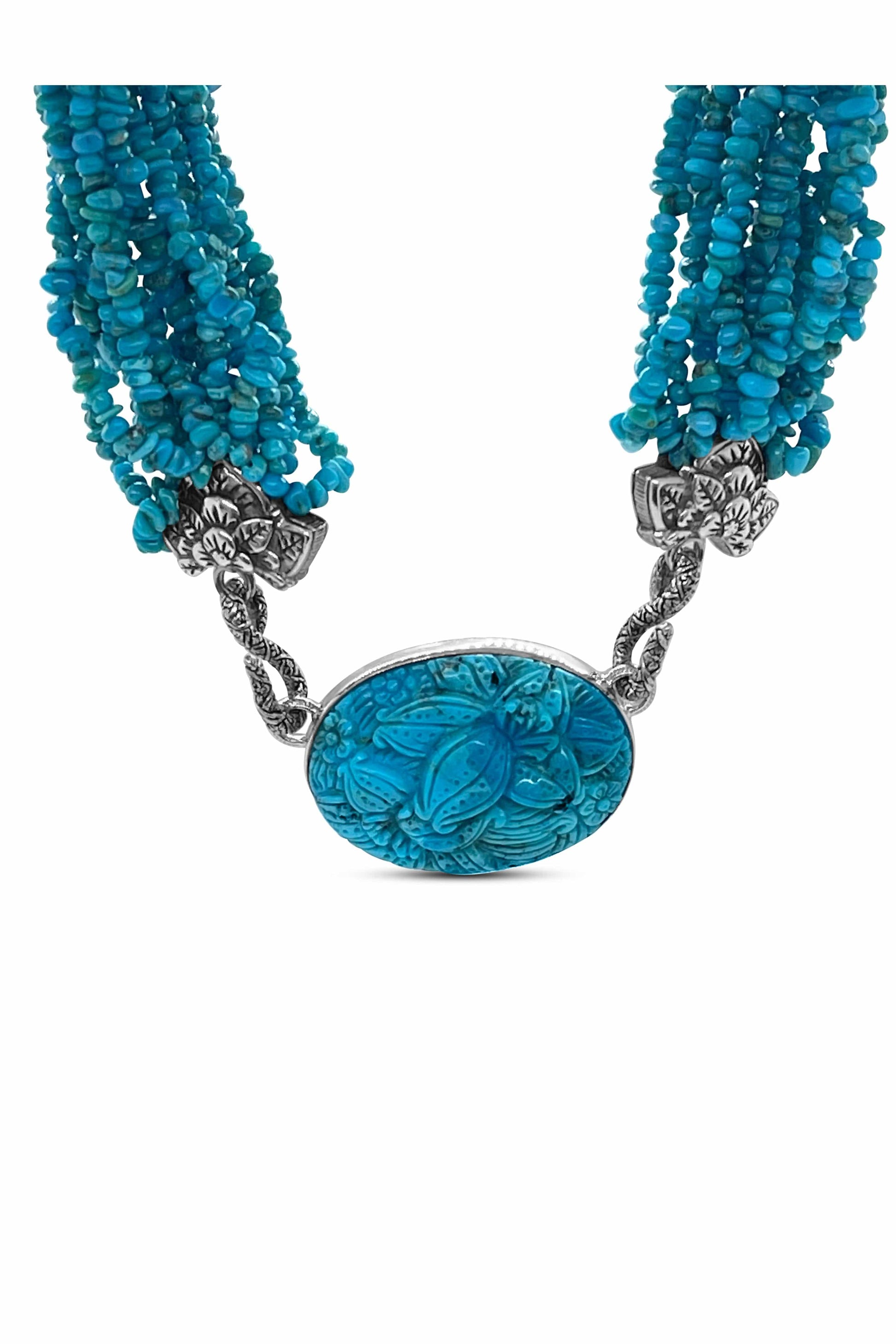 STEPHEN DWECK-American Turquoise Necklace-SILVER
