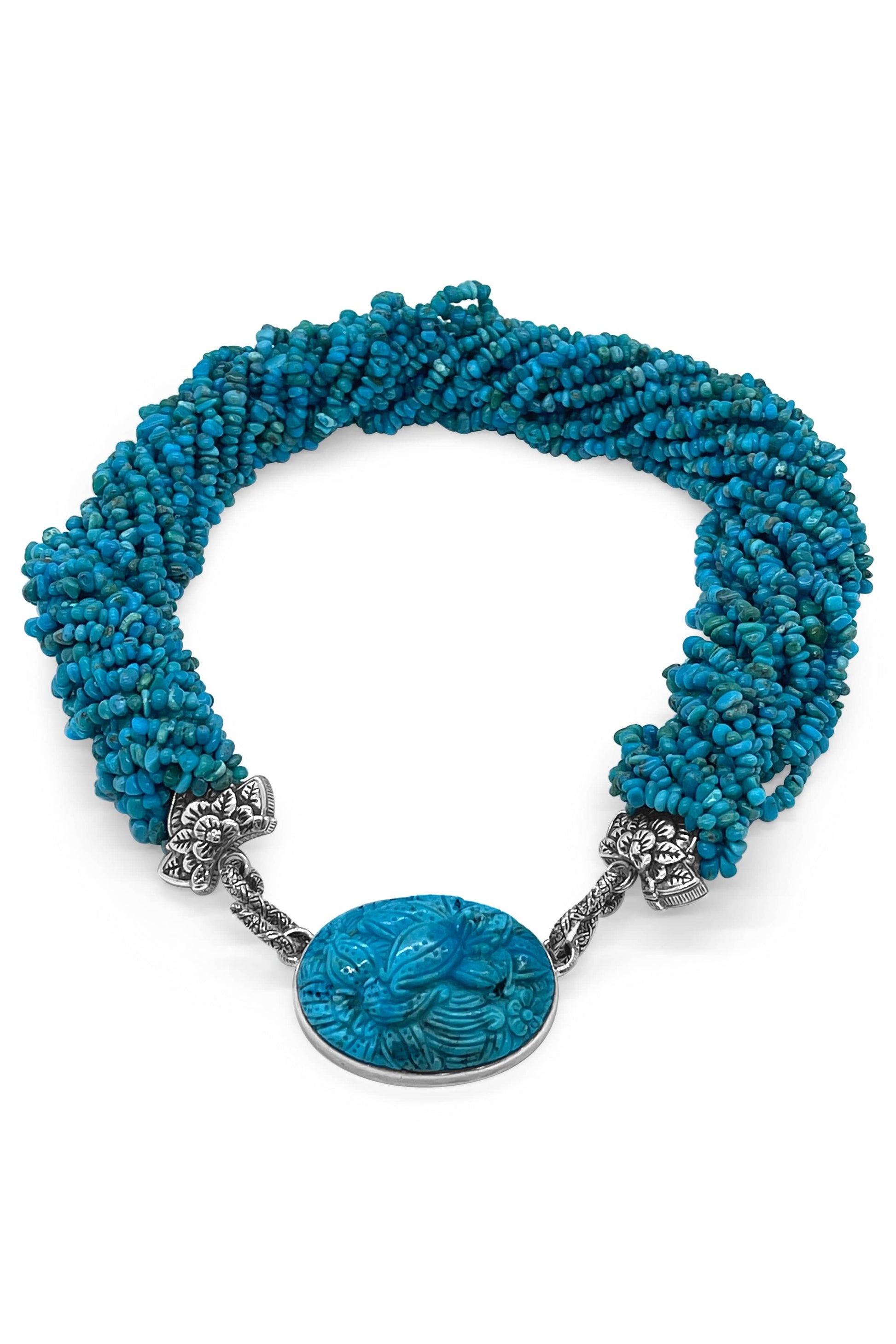 STEPHEN DWECK-American Turquoise Necklace-SILVER