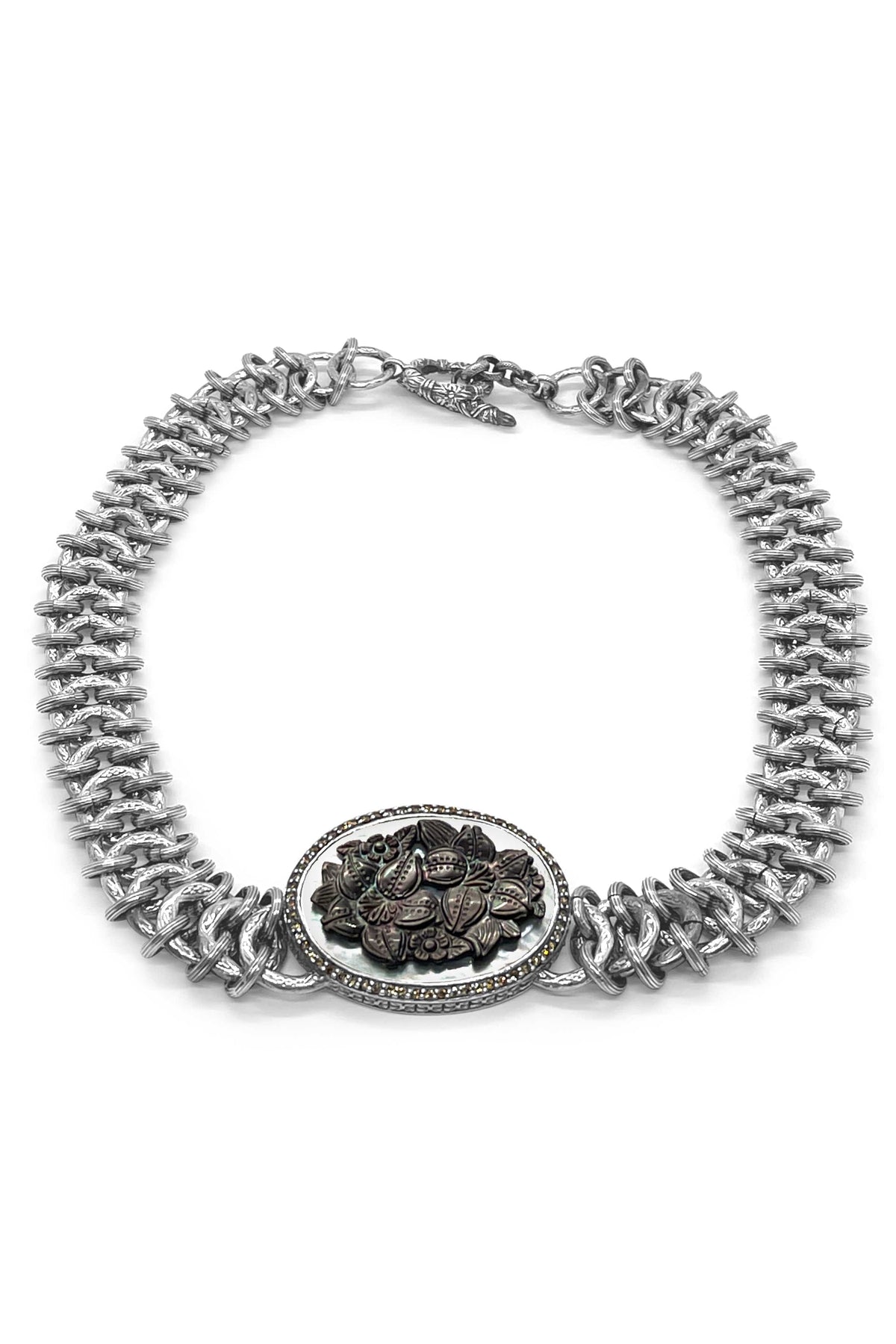  STEPHEN DWECK-Legacy Collection Flower Necklace-SILVER 