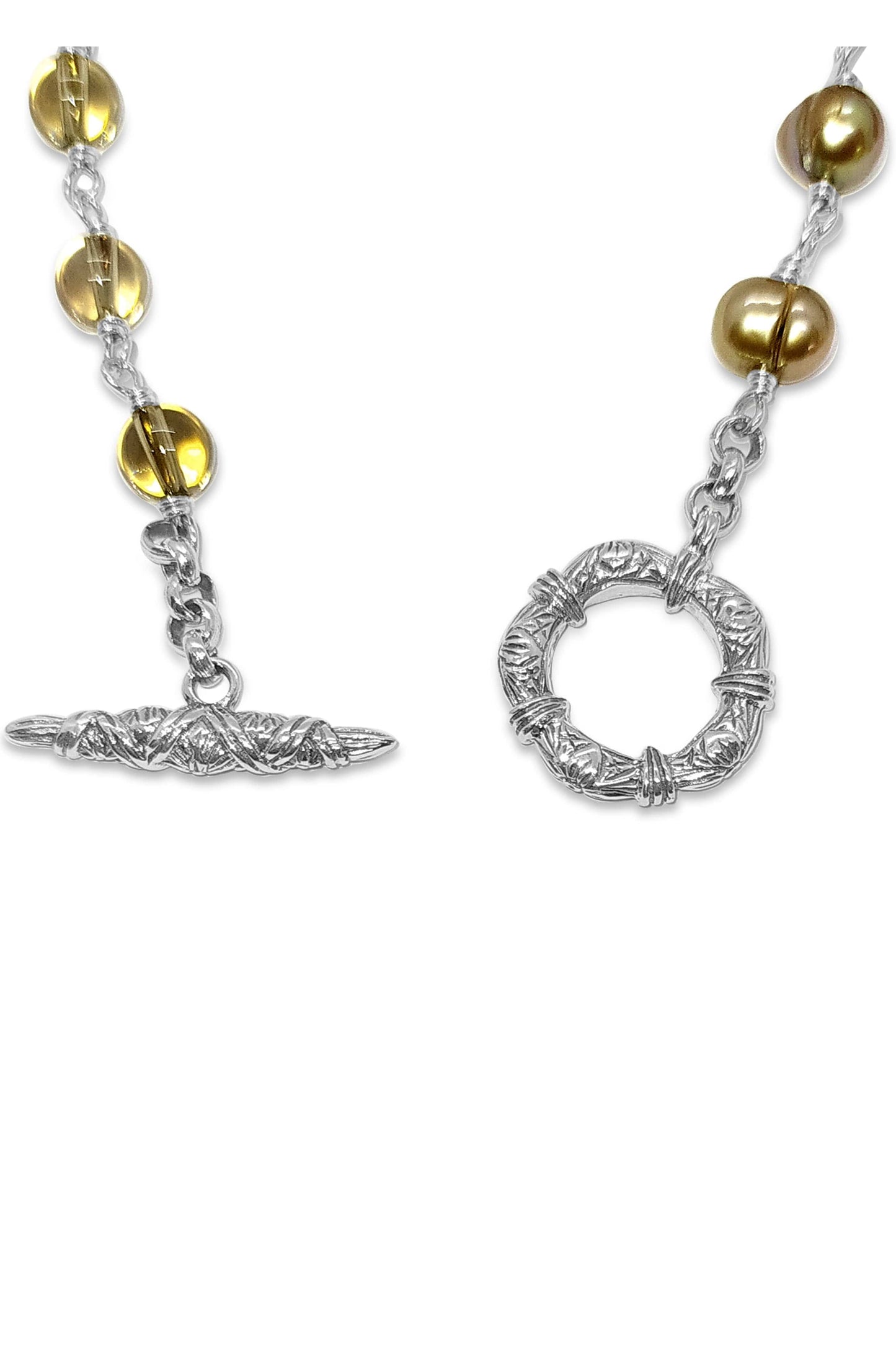 STEPHEN DWECK-Mixed Stone Single Strand Necklace-SILVER