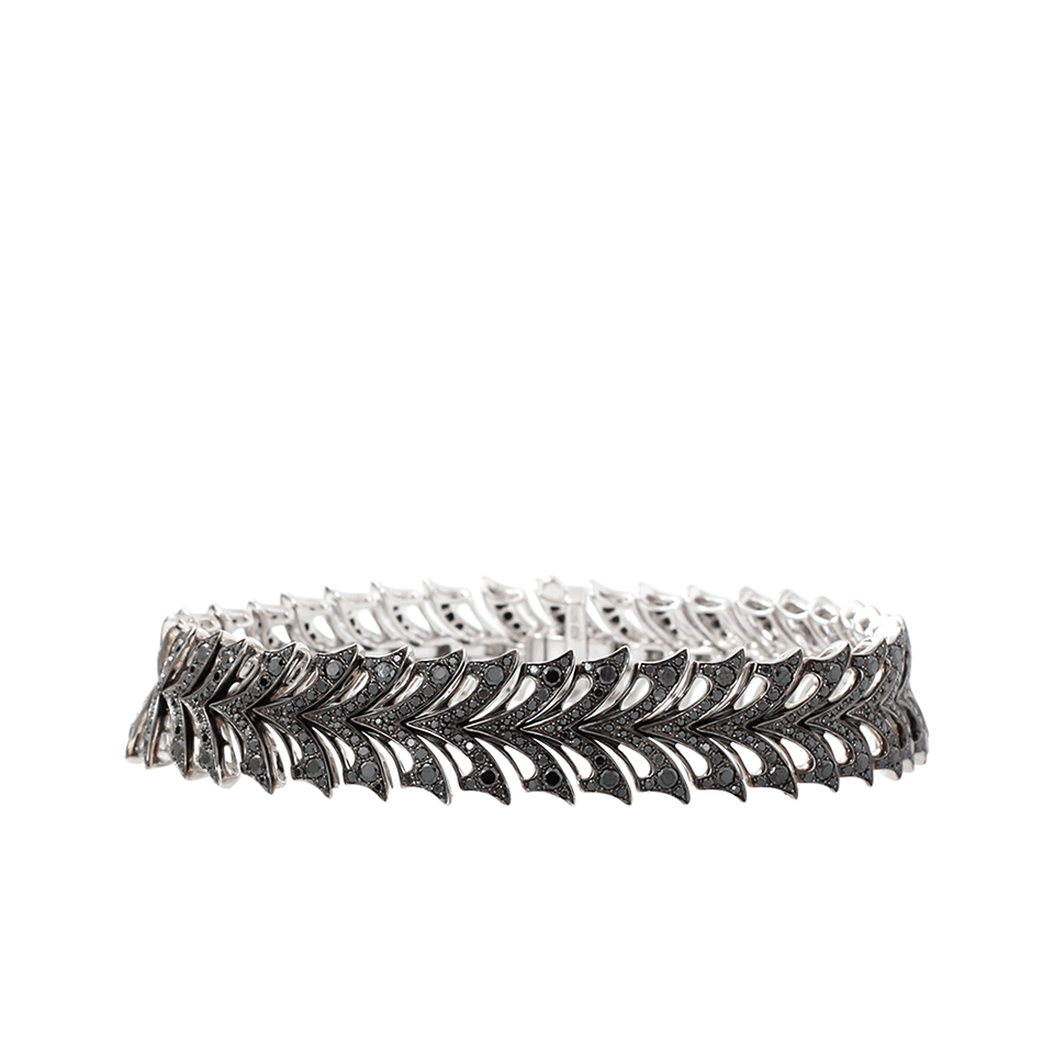 STEPHEN WEBSTER-Magnipheasant Black Diamond Bracelet-WHITE GOLD
