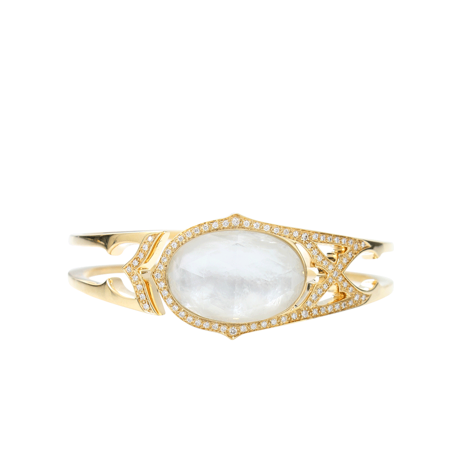 STEPHEN WEBSTER-Crystal Haze Bangle-YELLOW GOLD