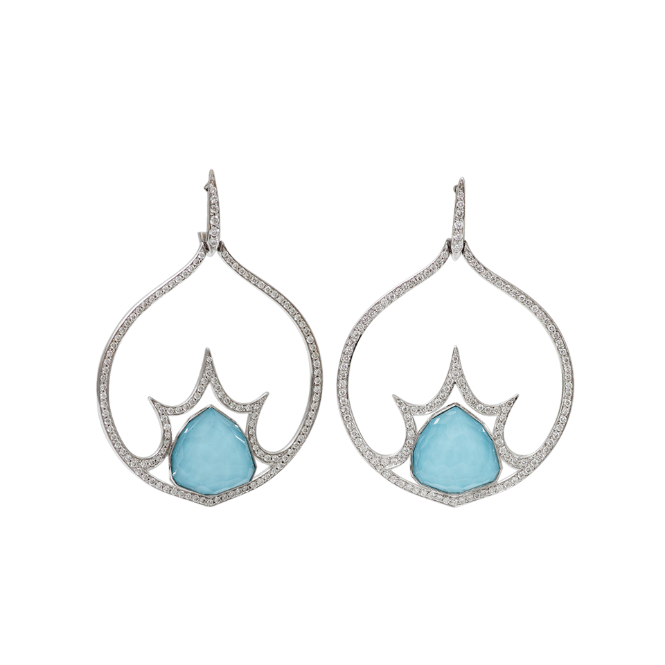 STEPHEN WEBSTER-Crystal Haze Earrings-WHITE GOLD