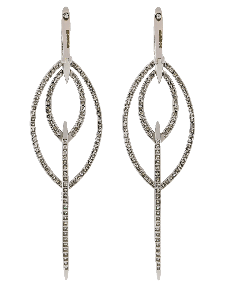 STEPHEN WEBSTER-Thorn 3D Interlaced Hoop Earrings-WHITE GOLD