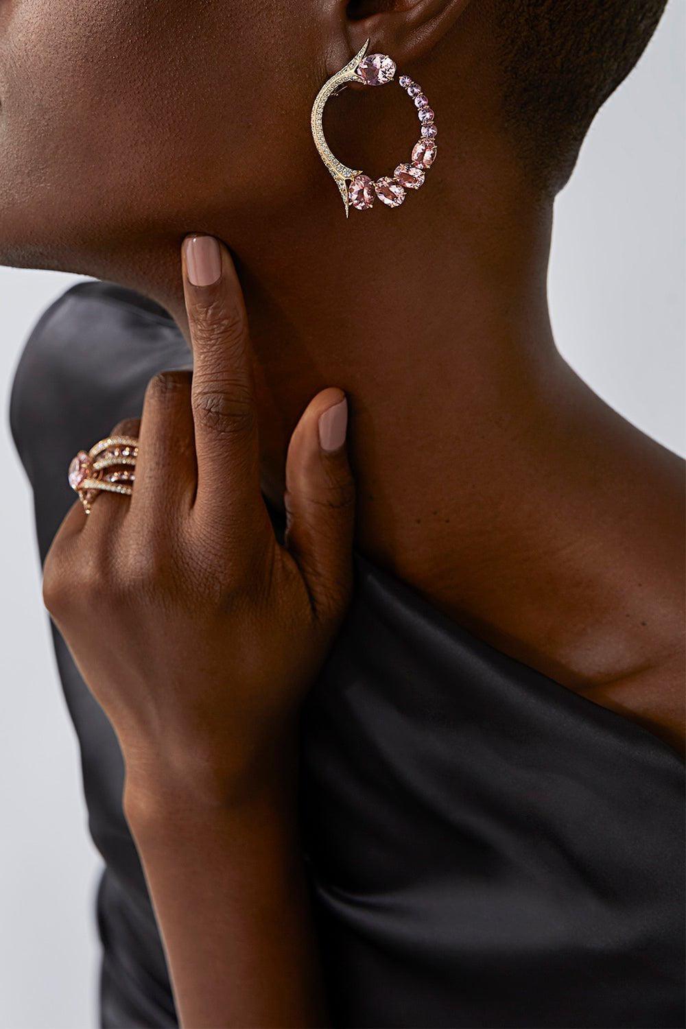 STEPHEN WEBSTER-Forbidden Fruit Earrings-YELLOW GOLD