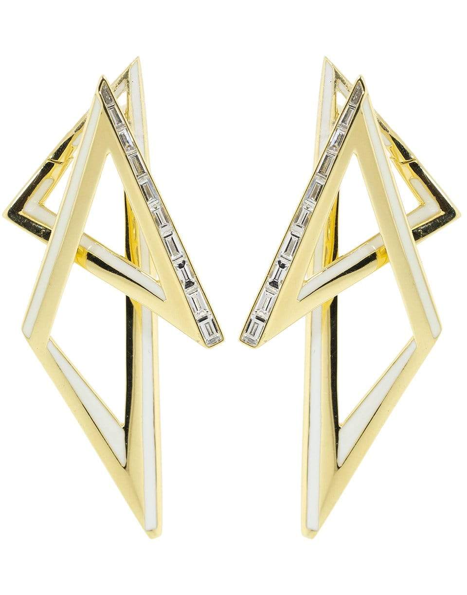 STEPHEN WEBSTER-Vertigo Infinity Diamond Hoops-YELLOW GOLD