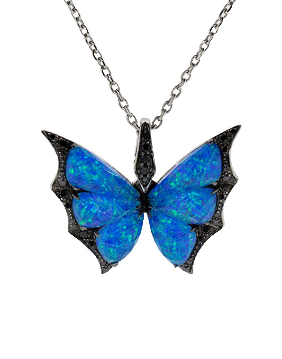 STEPHEN WEBSTER-Fly By Night Crystal Haze Pendant Necklace-WHITE GOLD