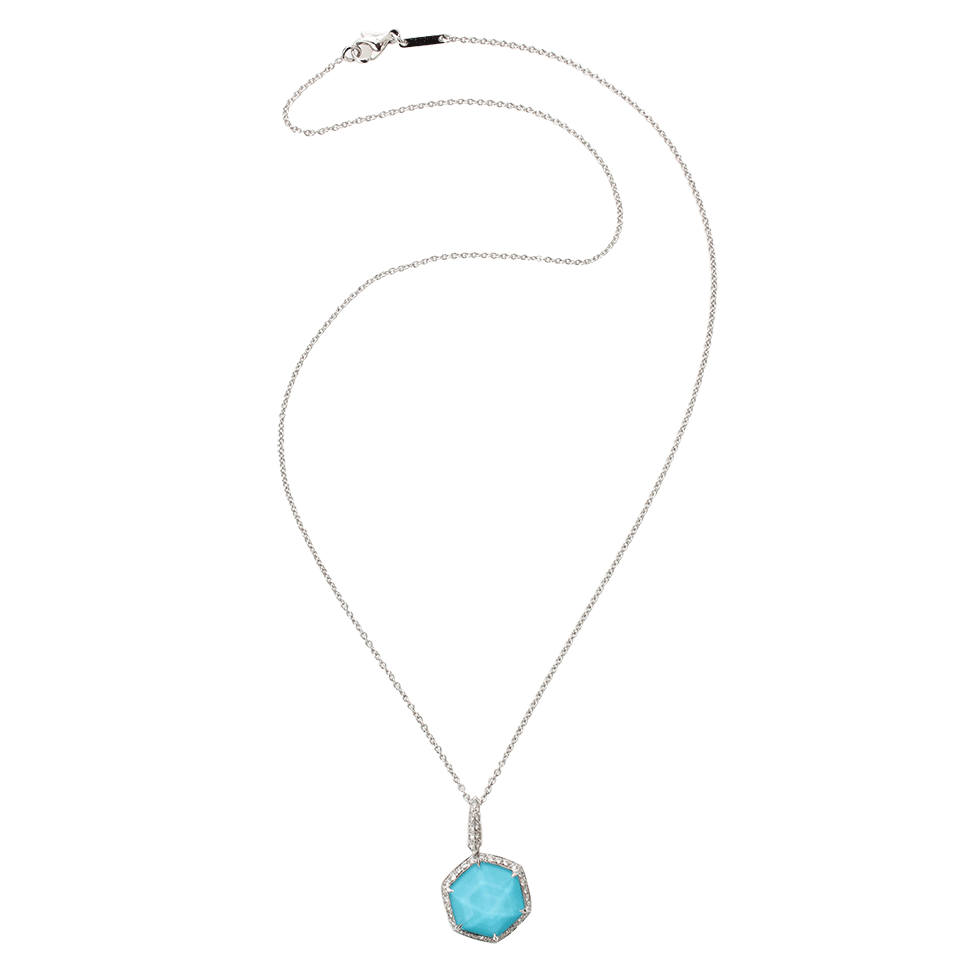 STEPHEN WEBSTER-Turquoise Quartz Necklace-WHITE GOLD