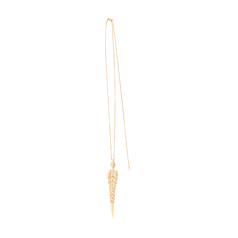 STEPHEN WEBSTER-Magnipheasant Pave Diamond Necklace-YELLOW GOLD