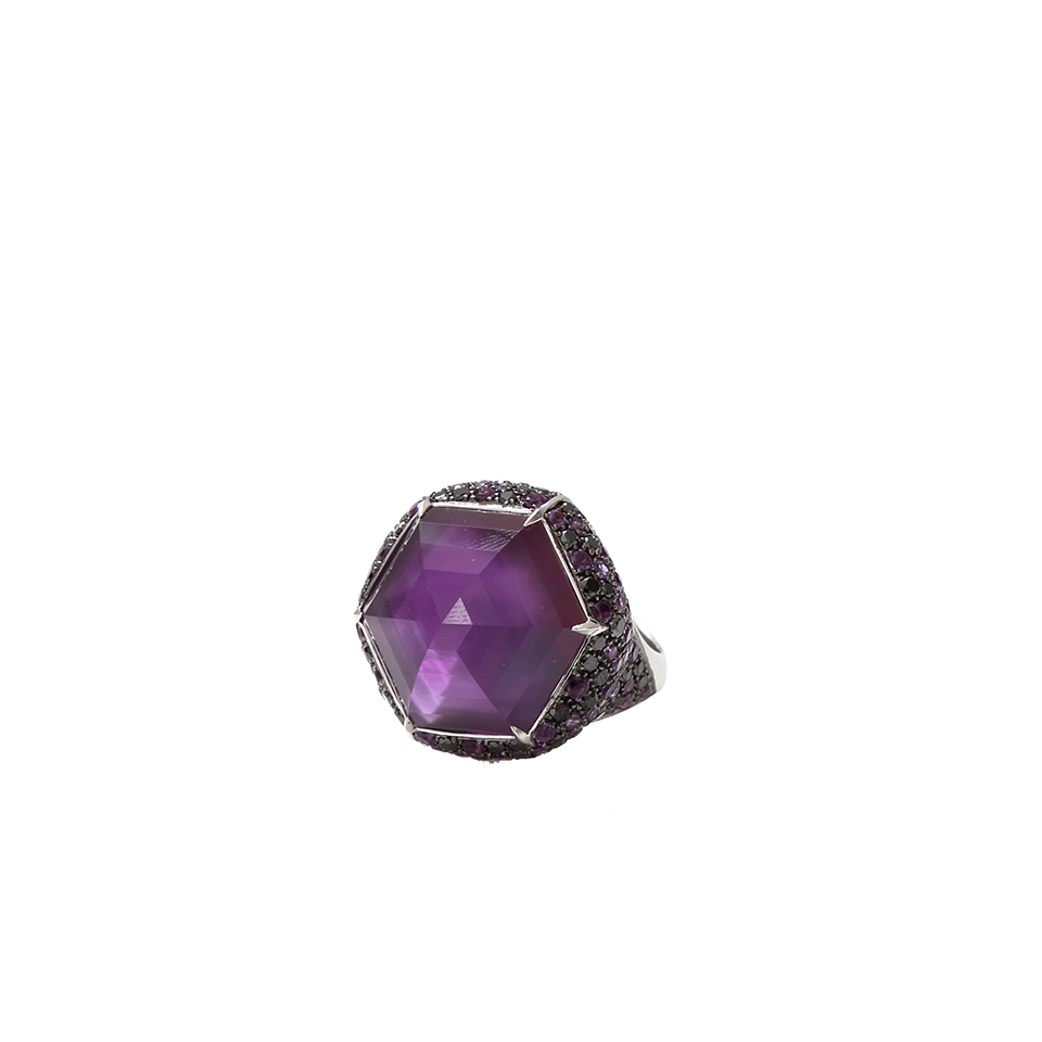 STEPHEN WEBSTER-Amethyst Ring-WHITE GOLD