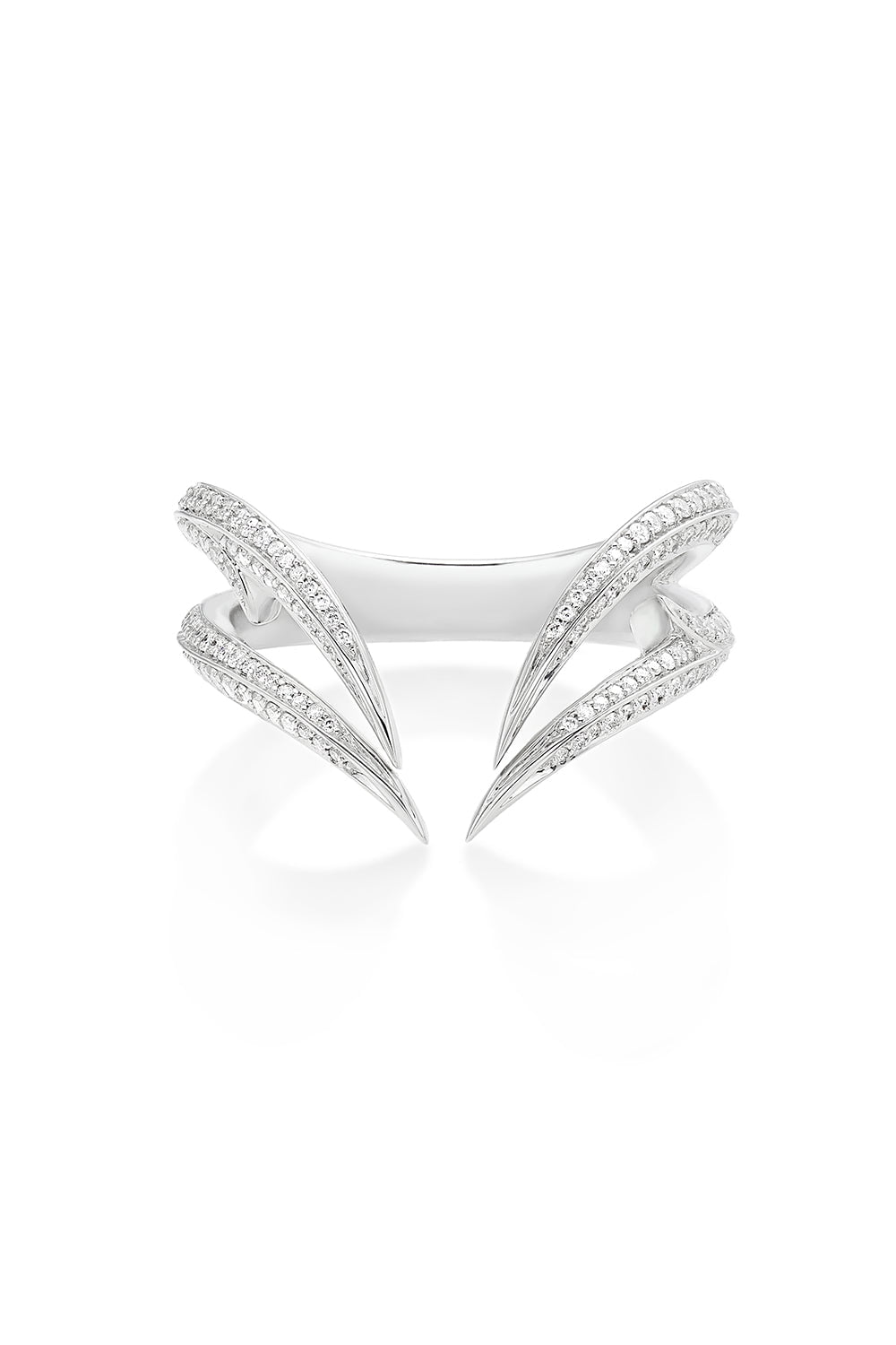 STEPHEN WEBSTER-Attraction Band Outer Ring-WHITE GOLD