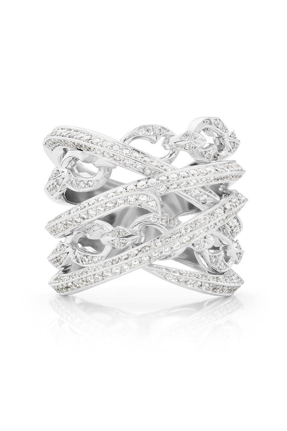 STEPHEN WEBSTER-Bound Together Large Band Ring-WHITE GOLD