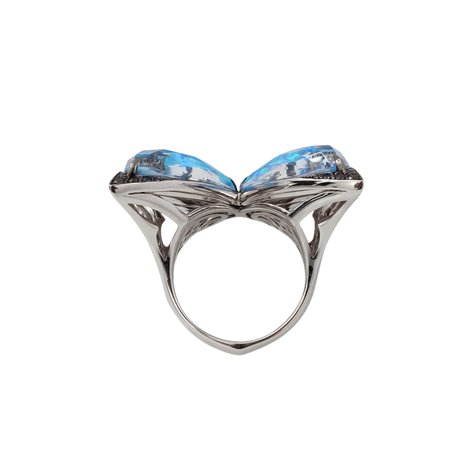 STEPHEN WEBSTER-Fly By Night Opal Quartz Ring-WHITE GOLD