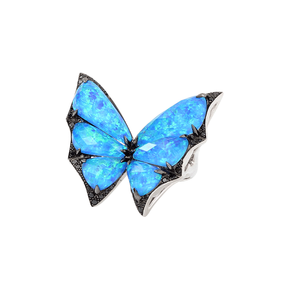 STEPHEN WEBSTER-Fly By Night Opal Quartz Ring-WHITE GOLD