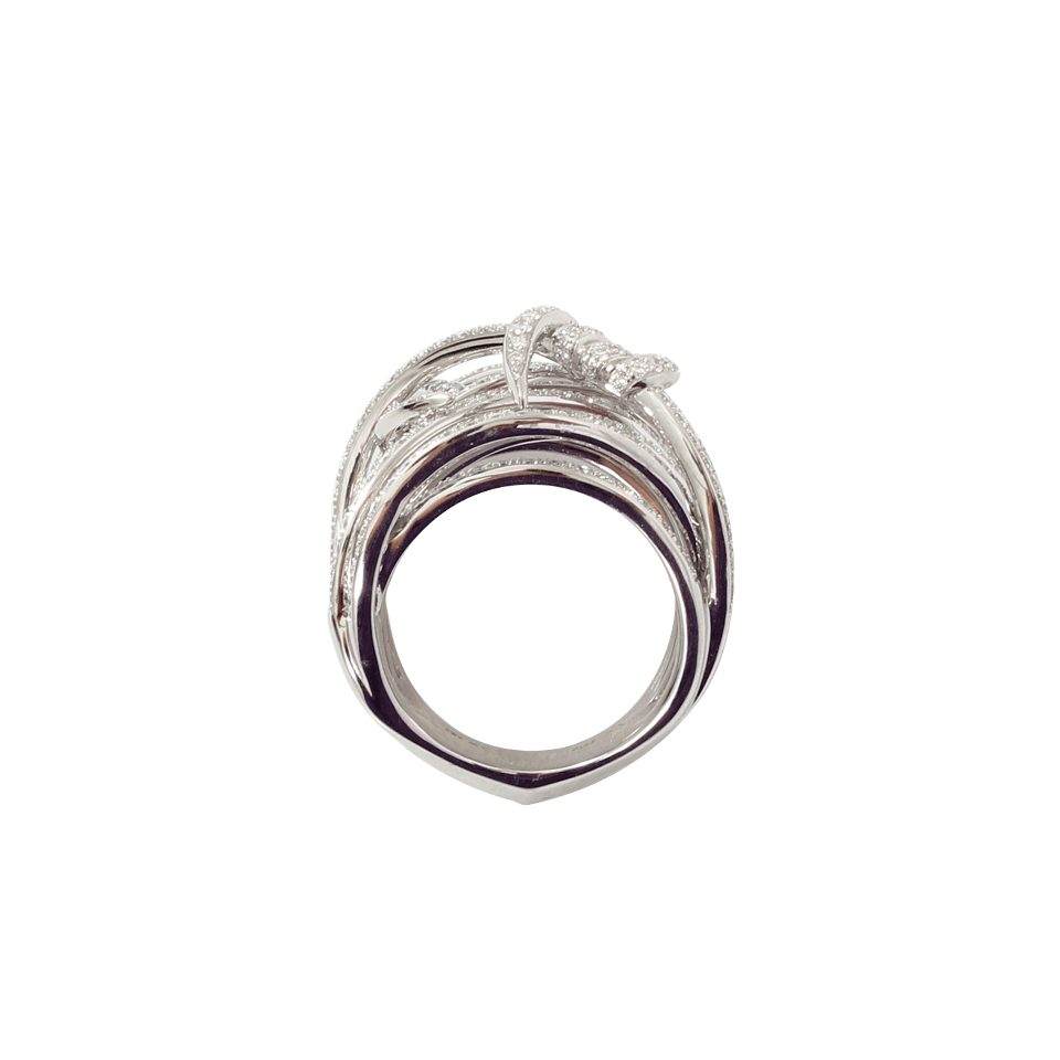 STEPHEN WEBSTER-Forget Me Knot Diamond Ring-WHITE GOLD