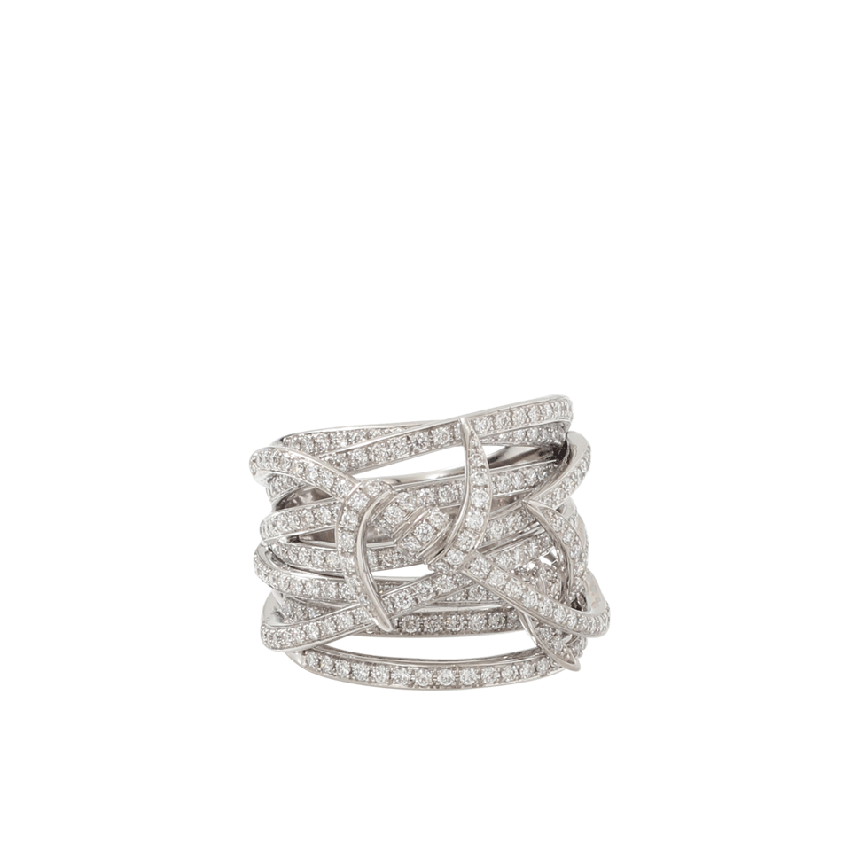 STEPHEN WEBSTER-Forget Me Knot Diamond Ring-WHITE GOLD