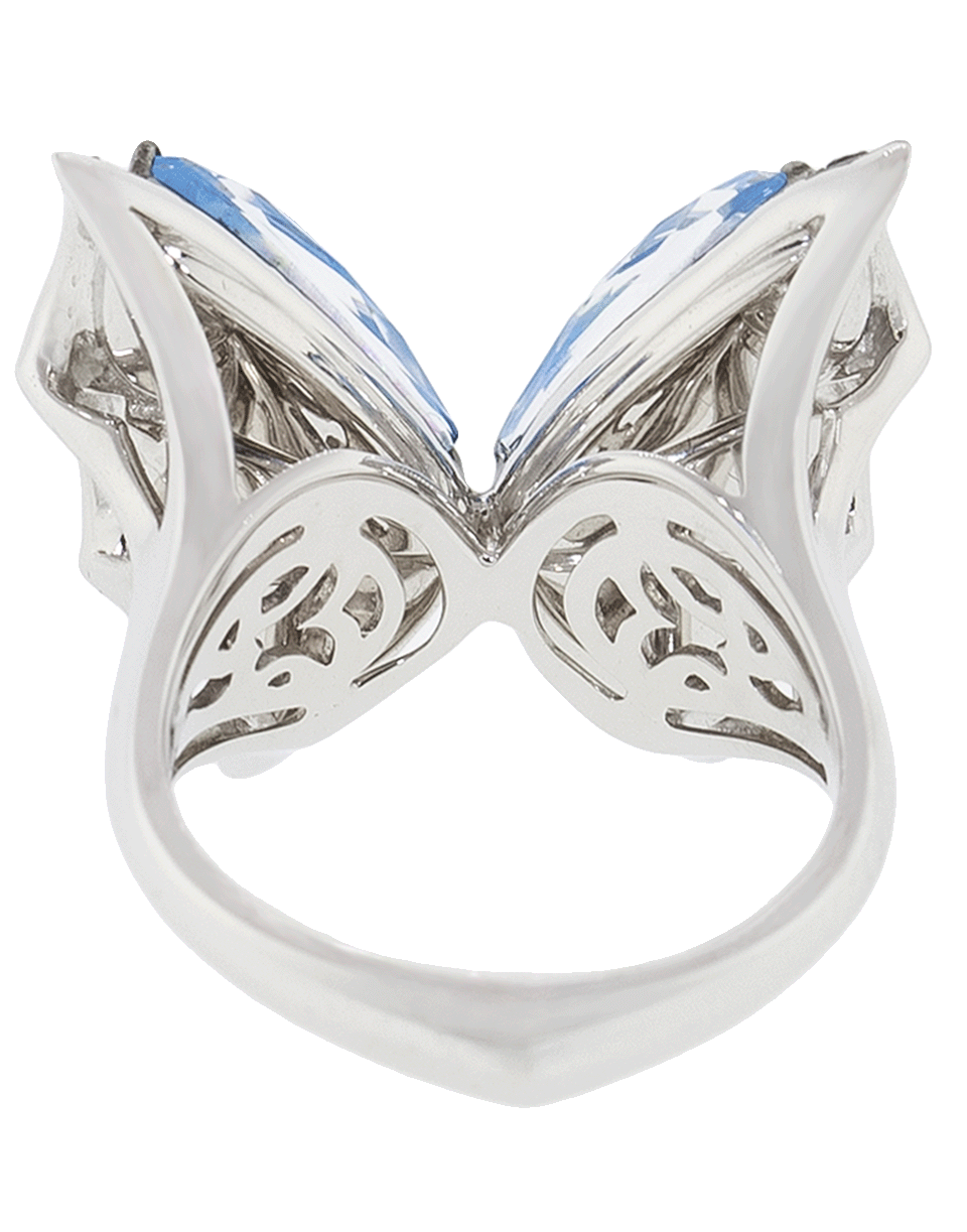 STEPHEN WEBSTER-Large Fly By Night Crystal Haze Ring-WHITE GOLD