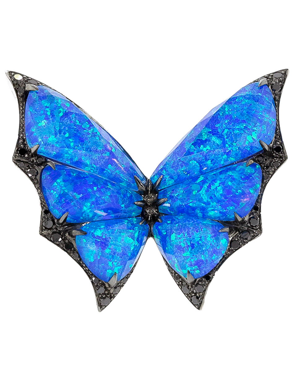 STEPHEN WEBSTER-Large Fly By Night Crystal Haze Ring-WHITE GOLD