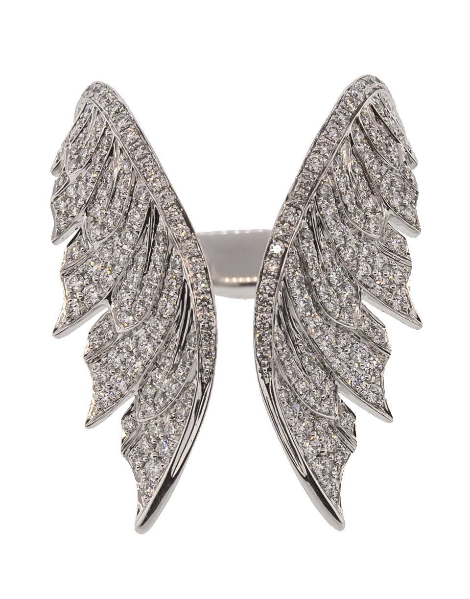 STEPHEN WEBSTER-Open Feather Ring-WHITE GOLD