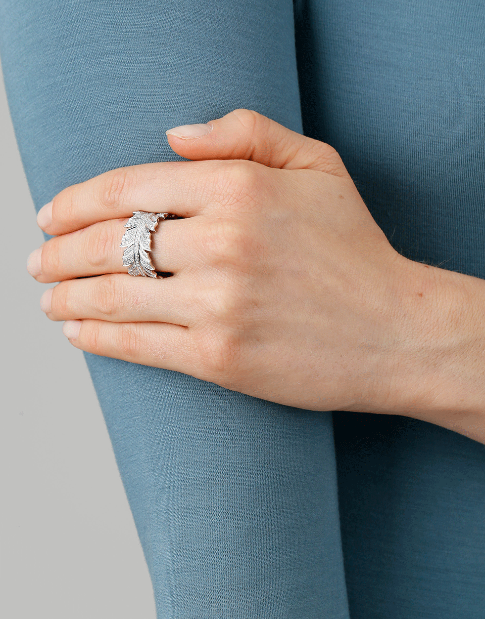 STEPHEN WEBSTER-Pave Diamond Band Ring-WHITE GOLD