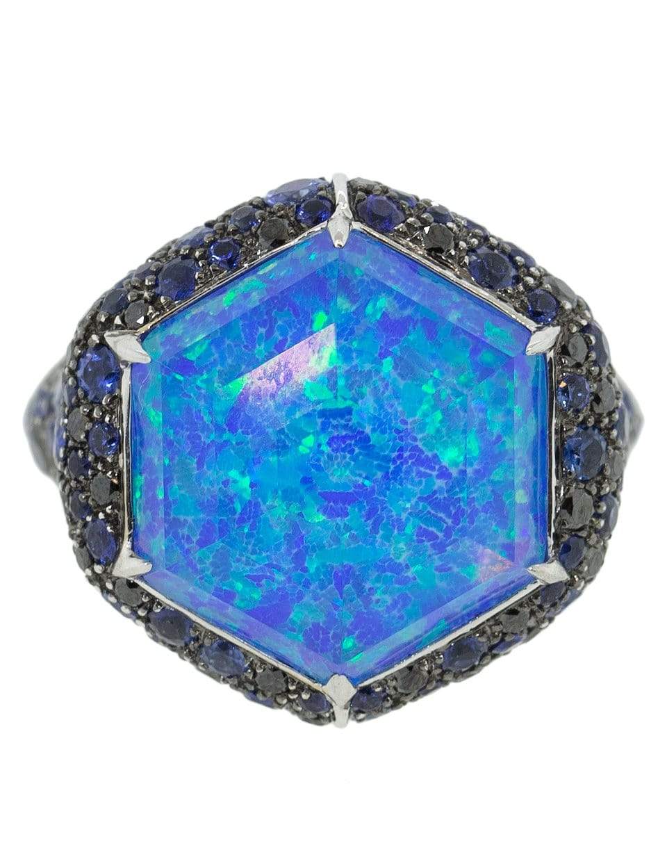 STEPHEN WEBSTER-Small Deco Haze Ring-WHITE GOLD