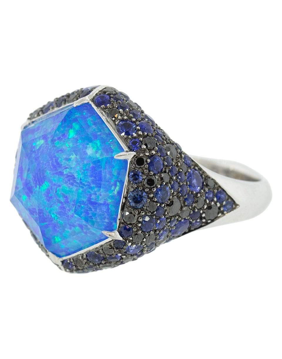 STEPHEN WEBSTER-Small Deco Haze Ring-WHITE GOLD