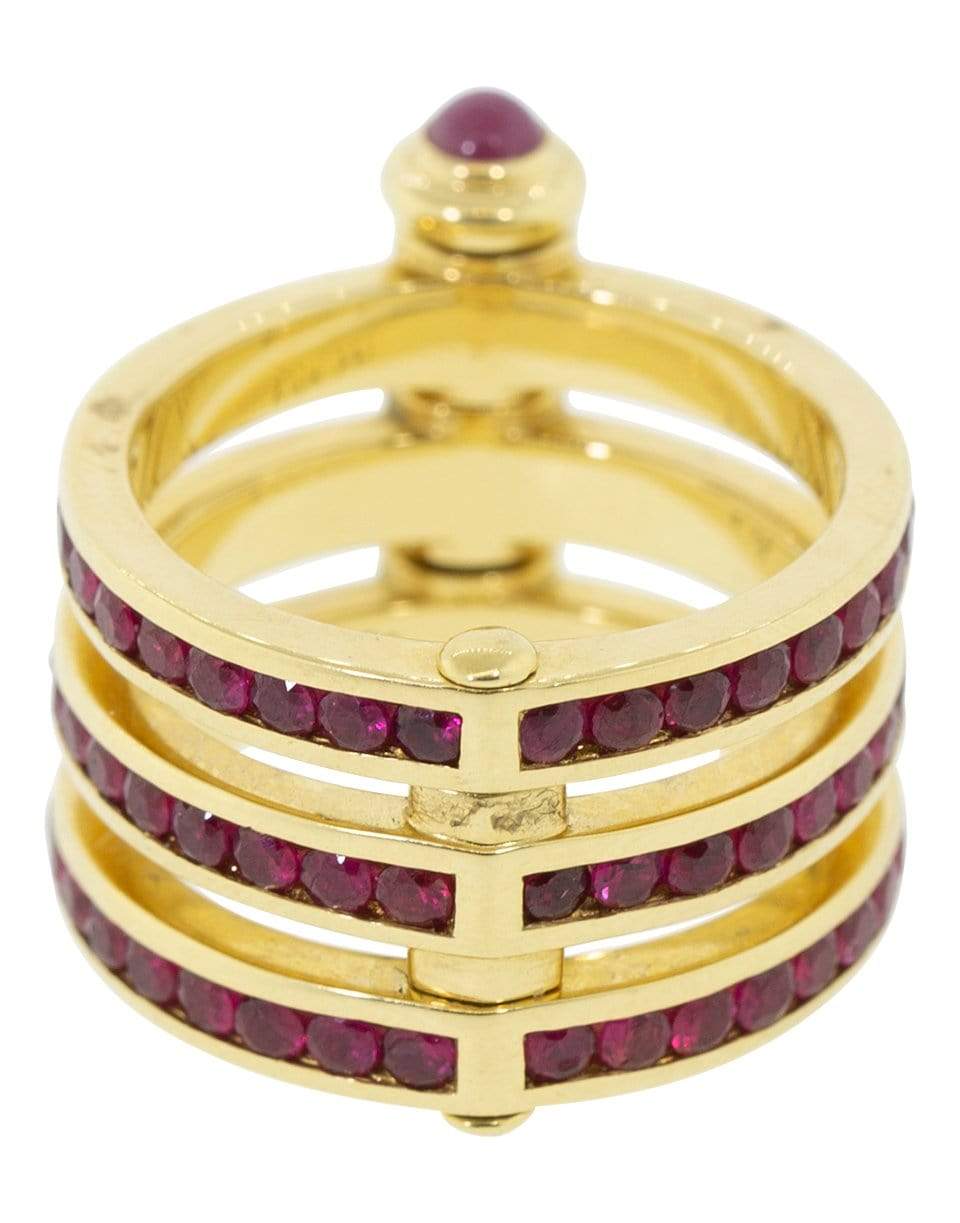 STEPHEN WEBSTER-Promise to Love You Ruby Ring-YELLOW GOLD
