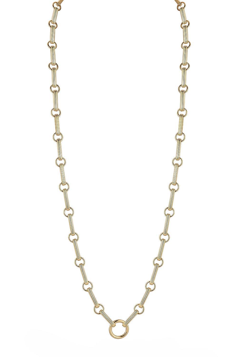  Elongated Book Link Ernie Chain - 24"-YELLOW GOLD-24-JEWELRYFINE JEWELNECKLACE O-STORROW 