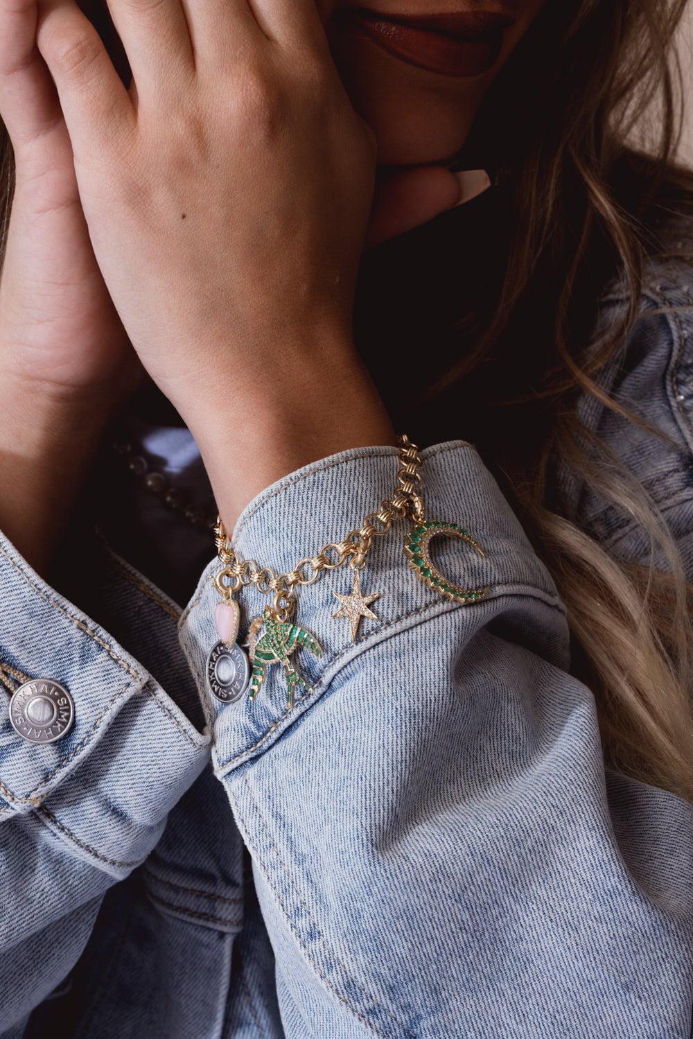 STORROW-Large Stella Charm-YELLOW GOLD