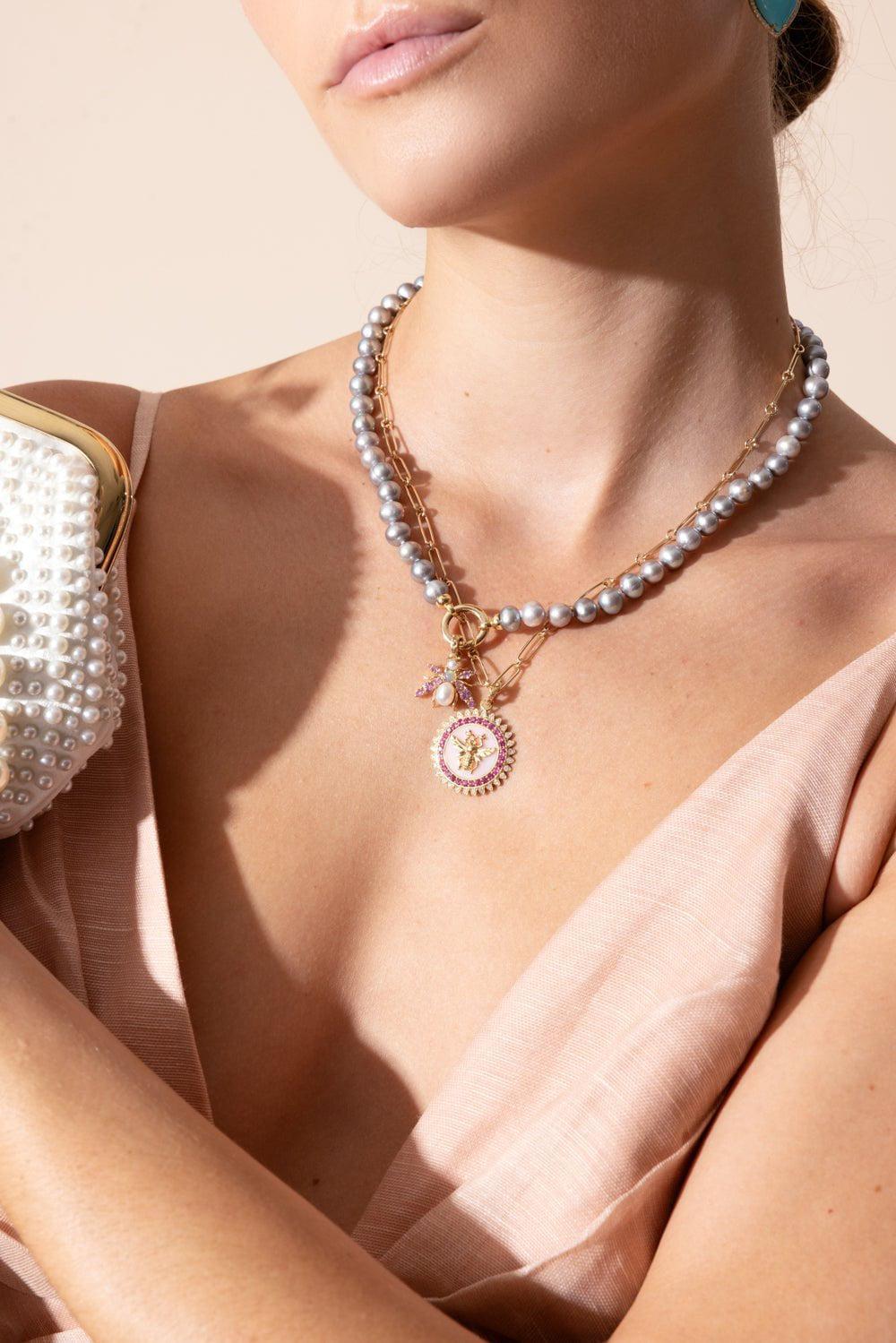 STORROW-Minnie Medallion-YELLOW GOLD