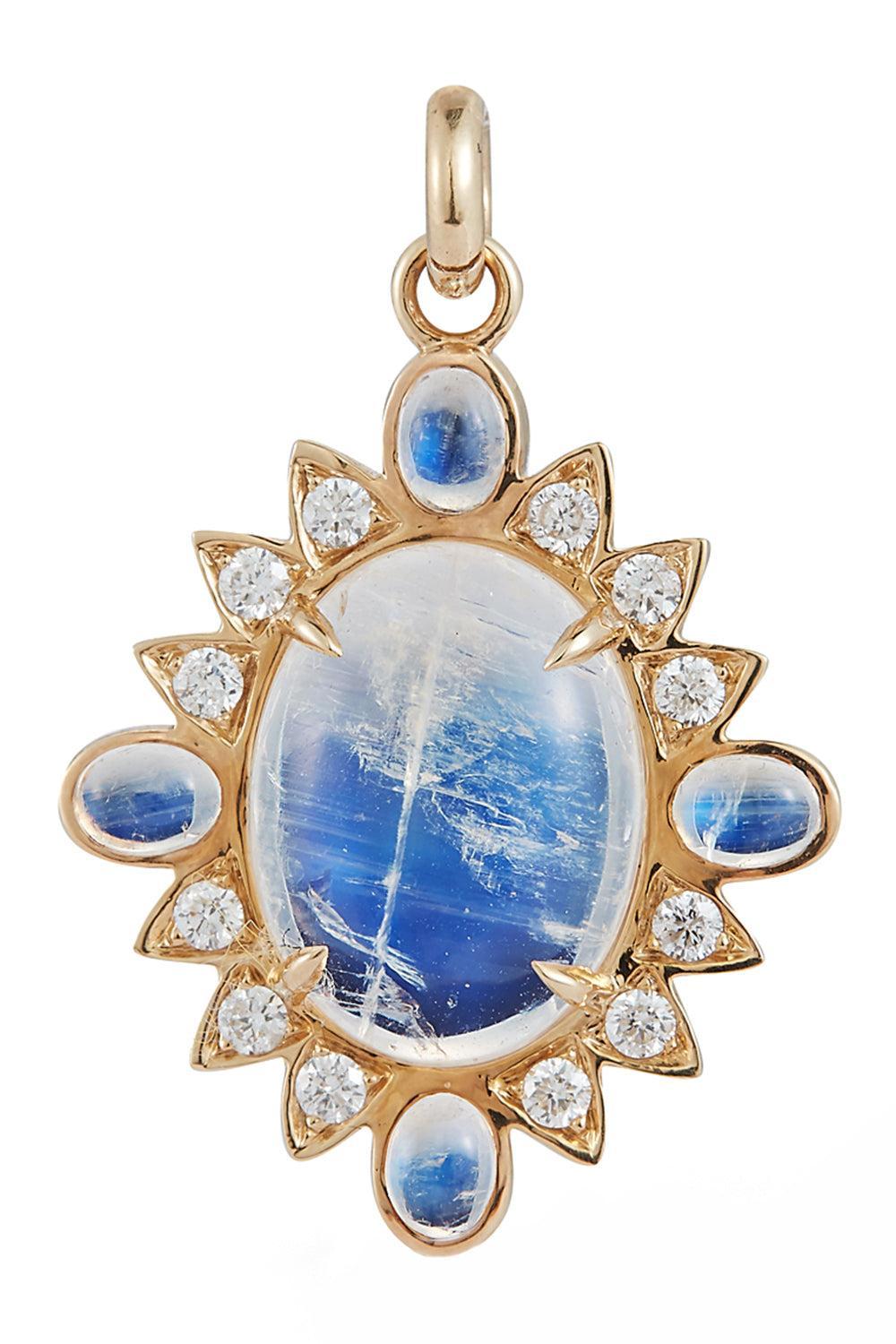 Moonstone Diamond Nora Charm-YELLOW GOLD-JEWELRYFINE JEWELPENDANT-STORROW